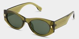 Reina Green Geometric Sunglasses2