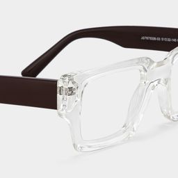 Garza Clear Rectangle Glasses4