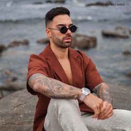 Otto Black Round Sunglasses6