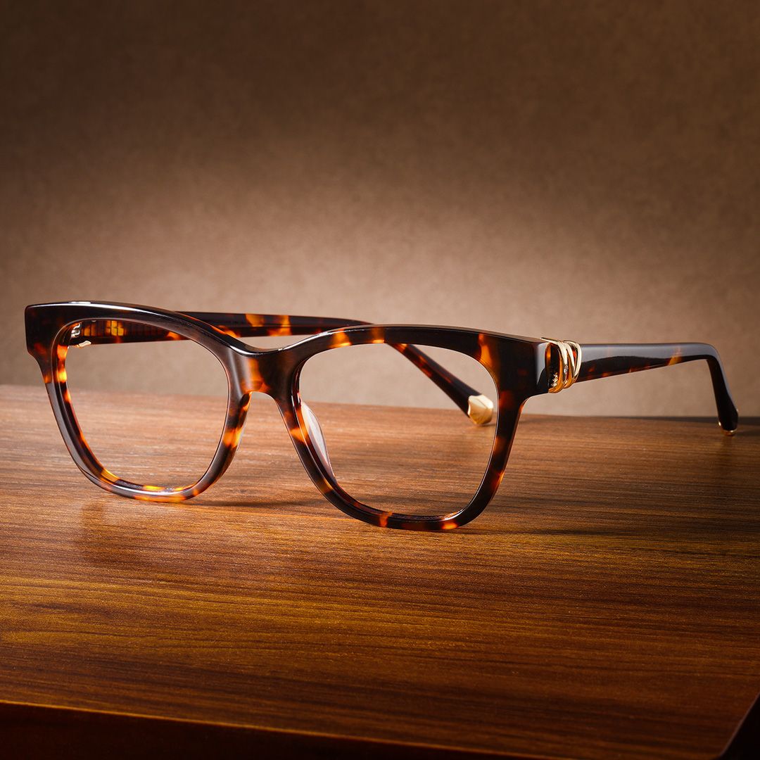 Square Tortoise Eyeglasses- Julian Acetate Frame Glasses3