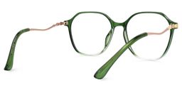 Lekesha Green Geometric Glasses3