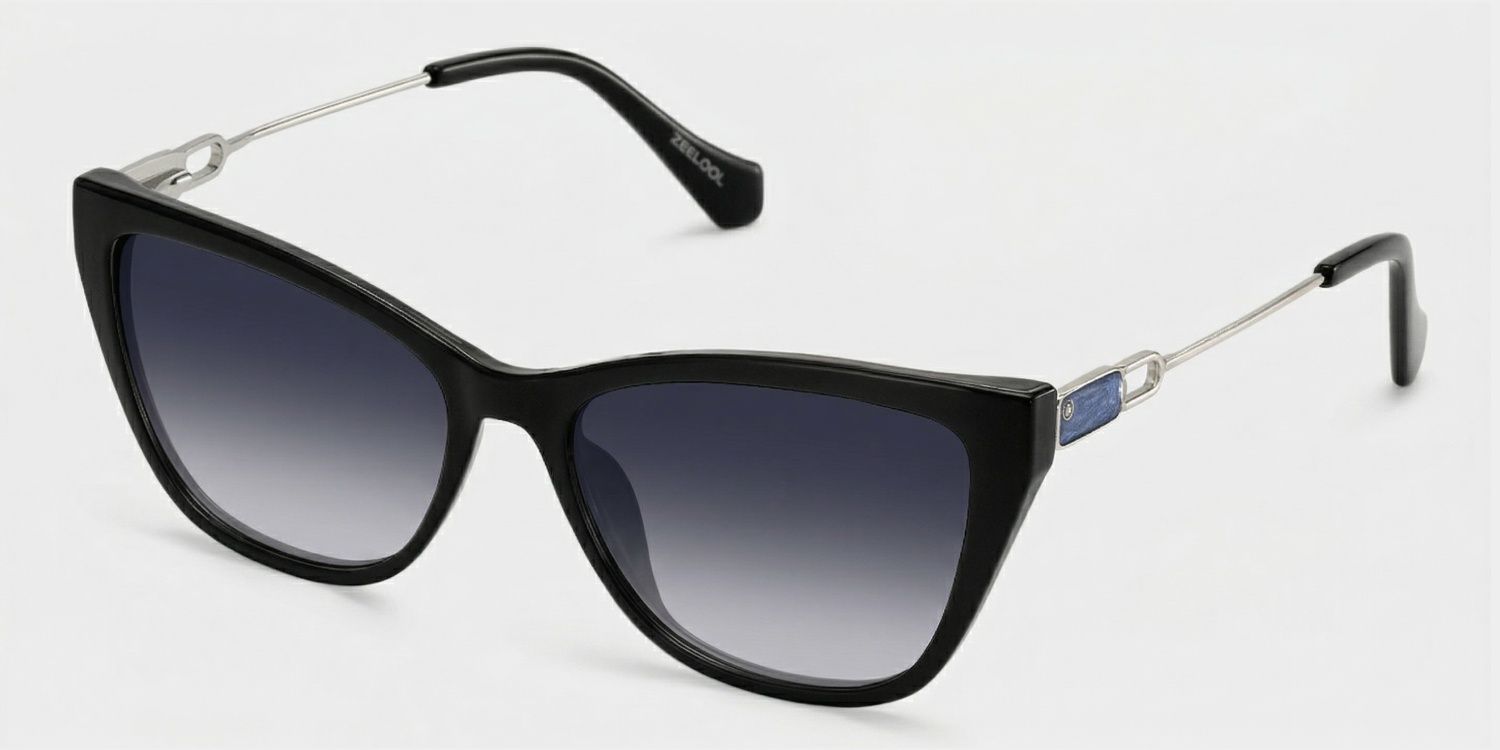 Celeste Cat Eye Style Black Frame Sunglasses | ZEELOOL2