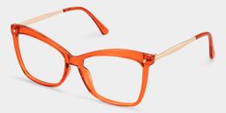 Isaebella Orange Butterfly Glasses2