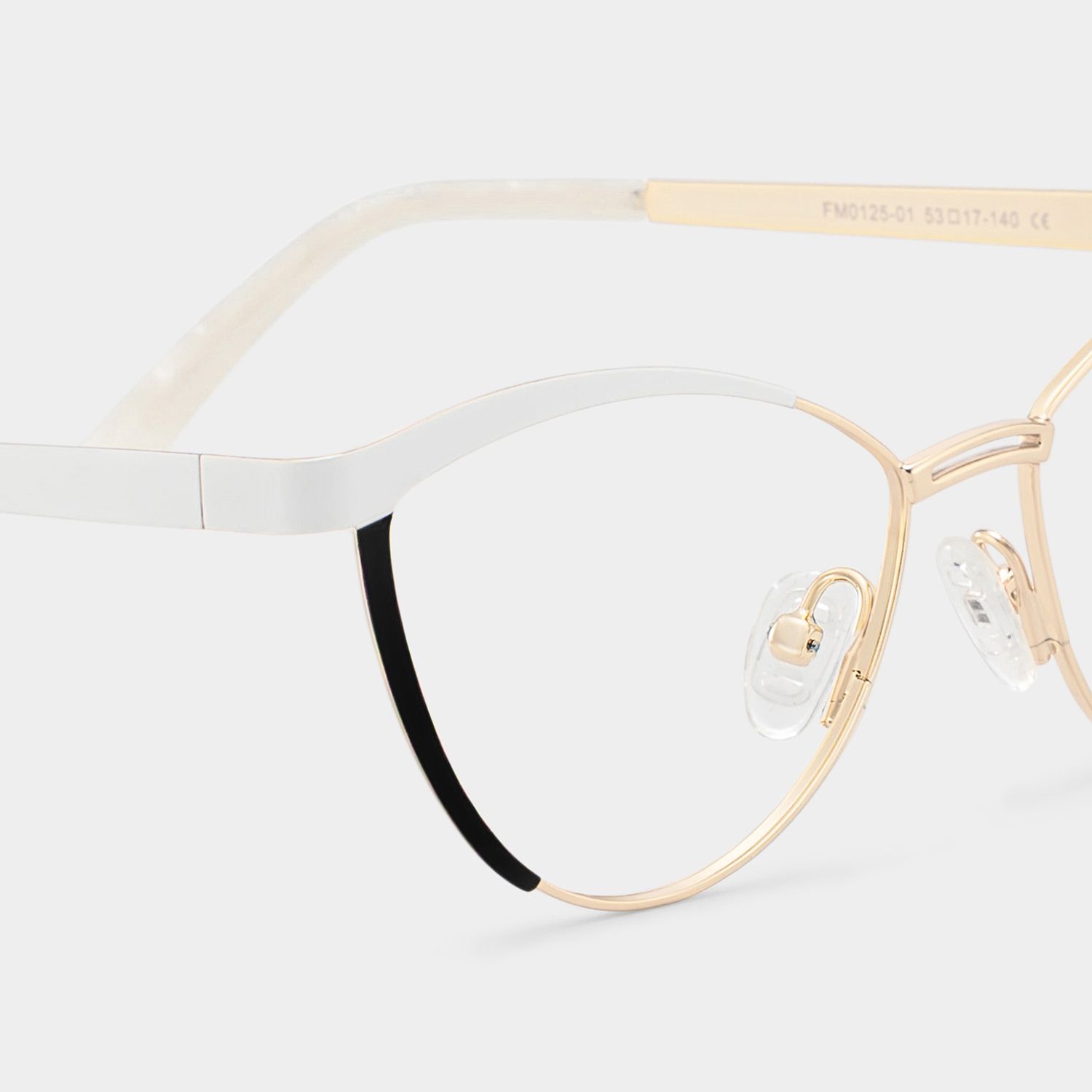 Sydney Cat Eye White Frame Glasses | Zeelool Optical4