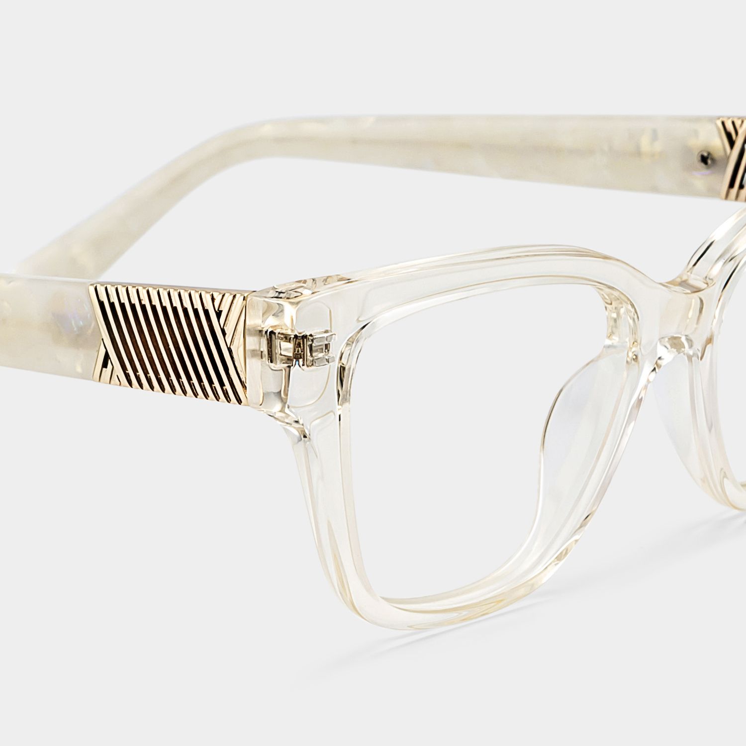 Miranda Cat Eye Clear Yellow Frame Glasses Online | ZEELOOL5
