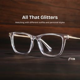 Selena Clear Rectangle Glasses0