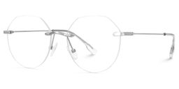 Osorio Silver Geometric Glasses2