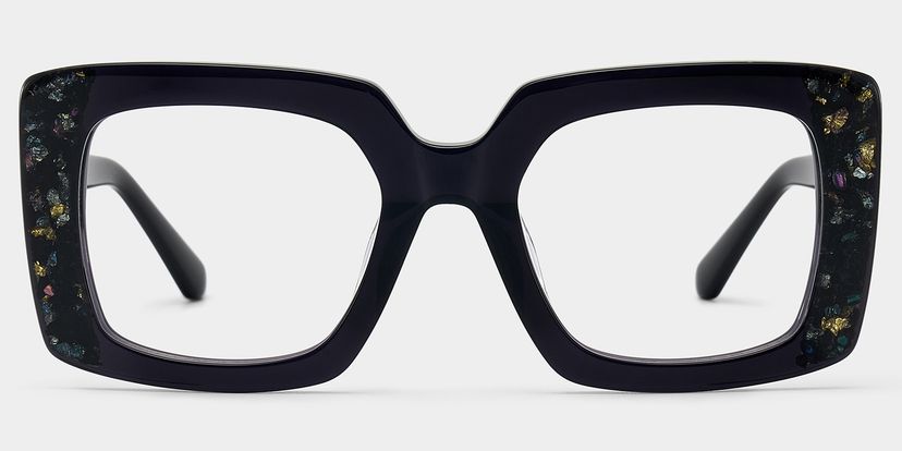 Sable Black Square Glasses