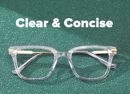 Kellie Clear Rectangle Glasses4