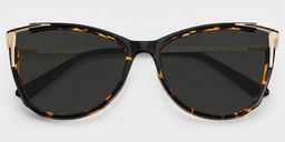 Yomary Tortoise Cat eye Sunglasses1