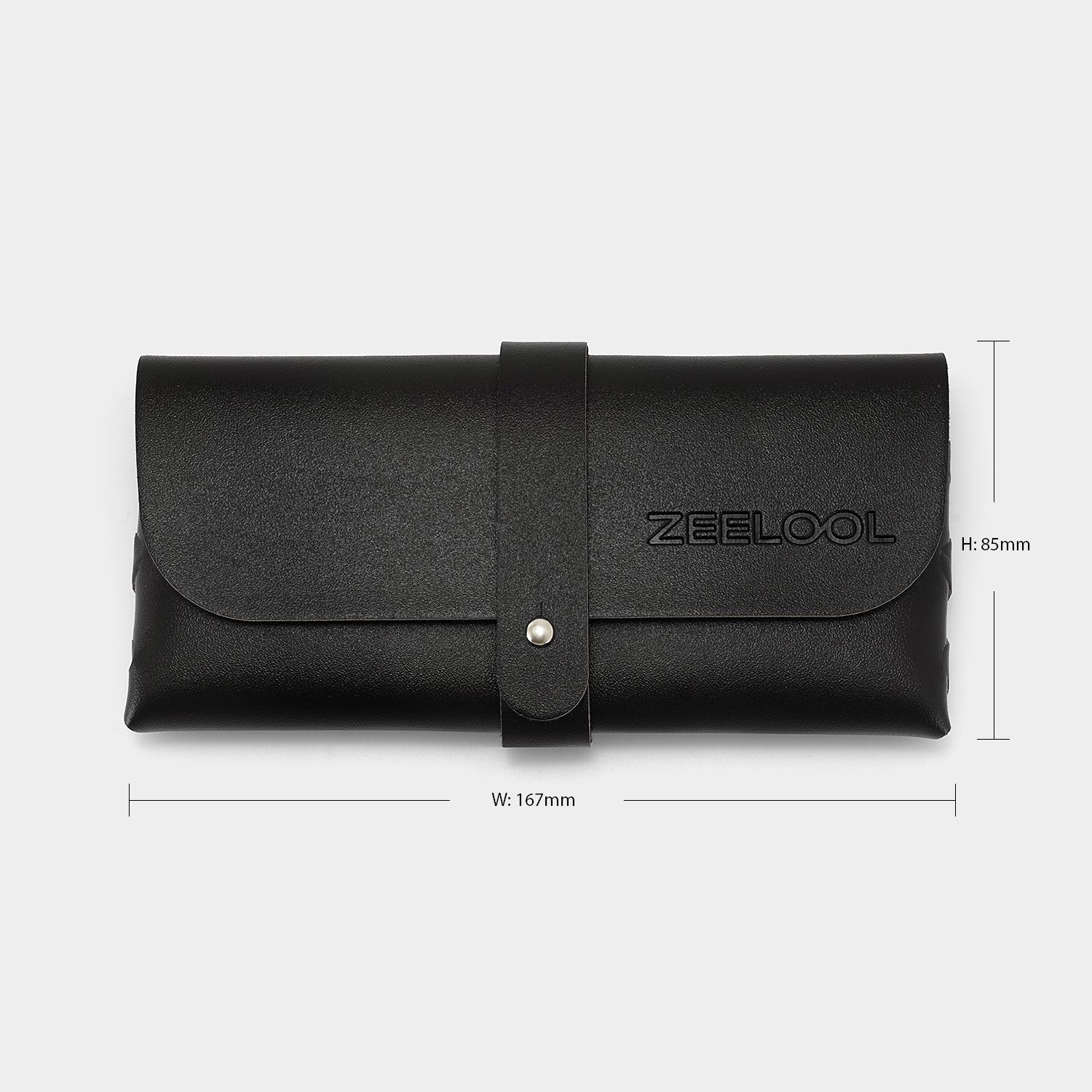 ZPJO615139-02 Black Man-made Leather Box, Glasses Pocket5