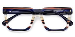 Laguer Blue Rectangle Glasses4