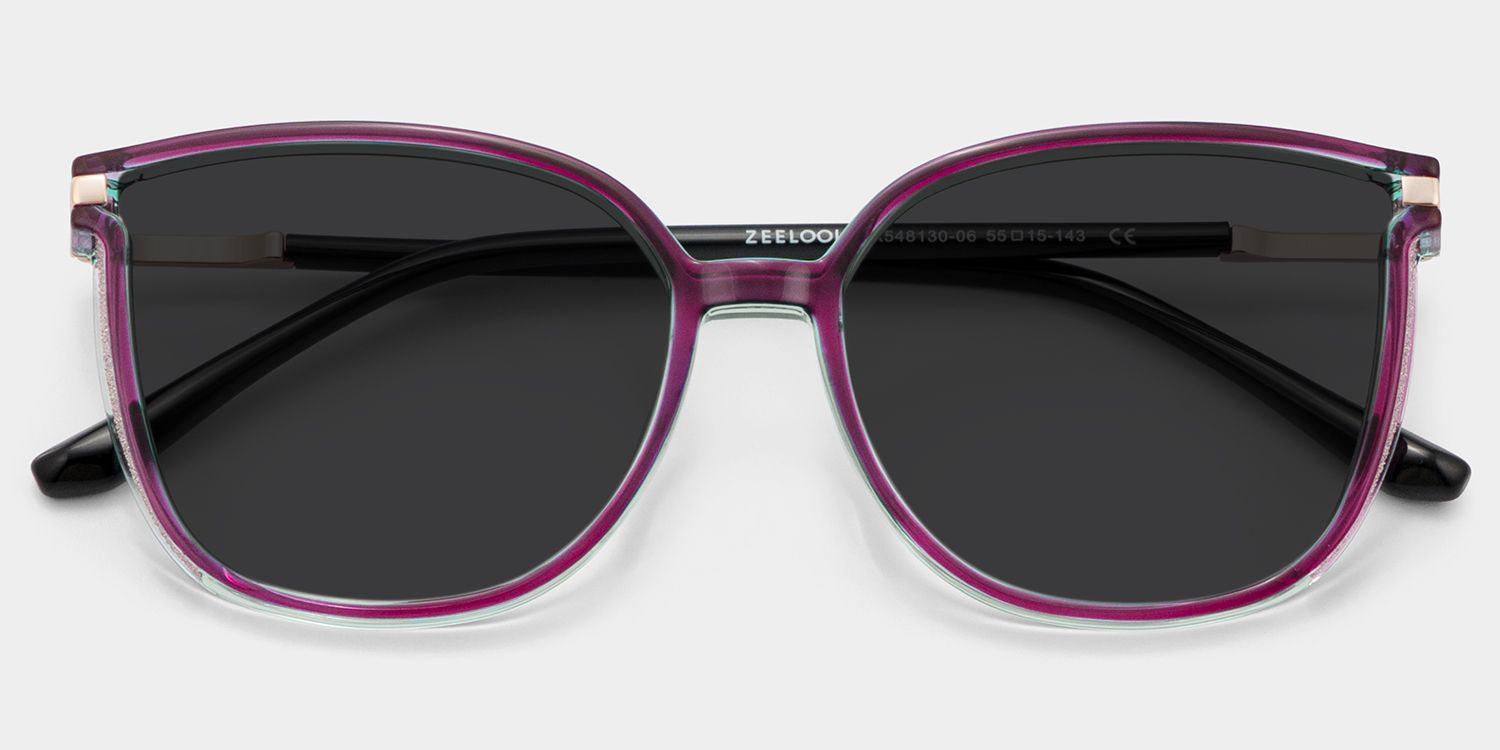 Rodz Square Purple Frame Sunglasses Online Sale | ZEELOOL1