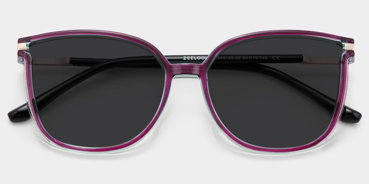 Rodz Purple Square Sunglasses
