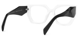 Sileidy Black-White Rectangle Glasses3