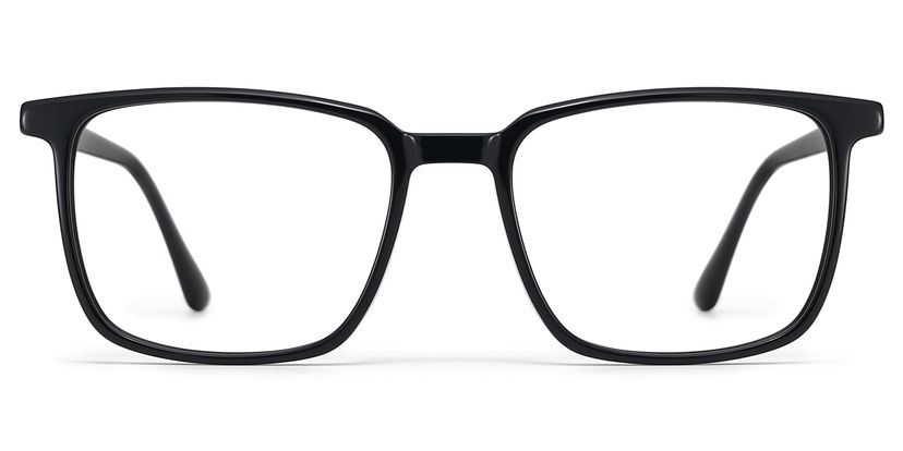 Aidan Black Rectangle Glasses