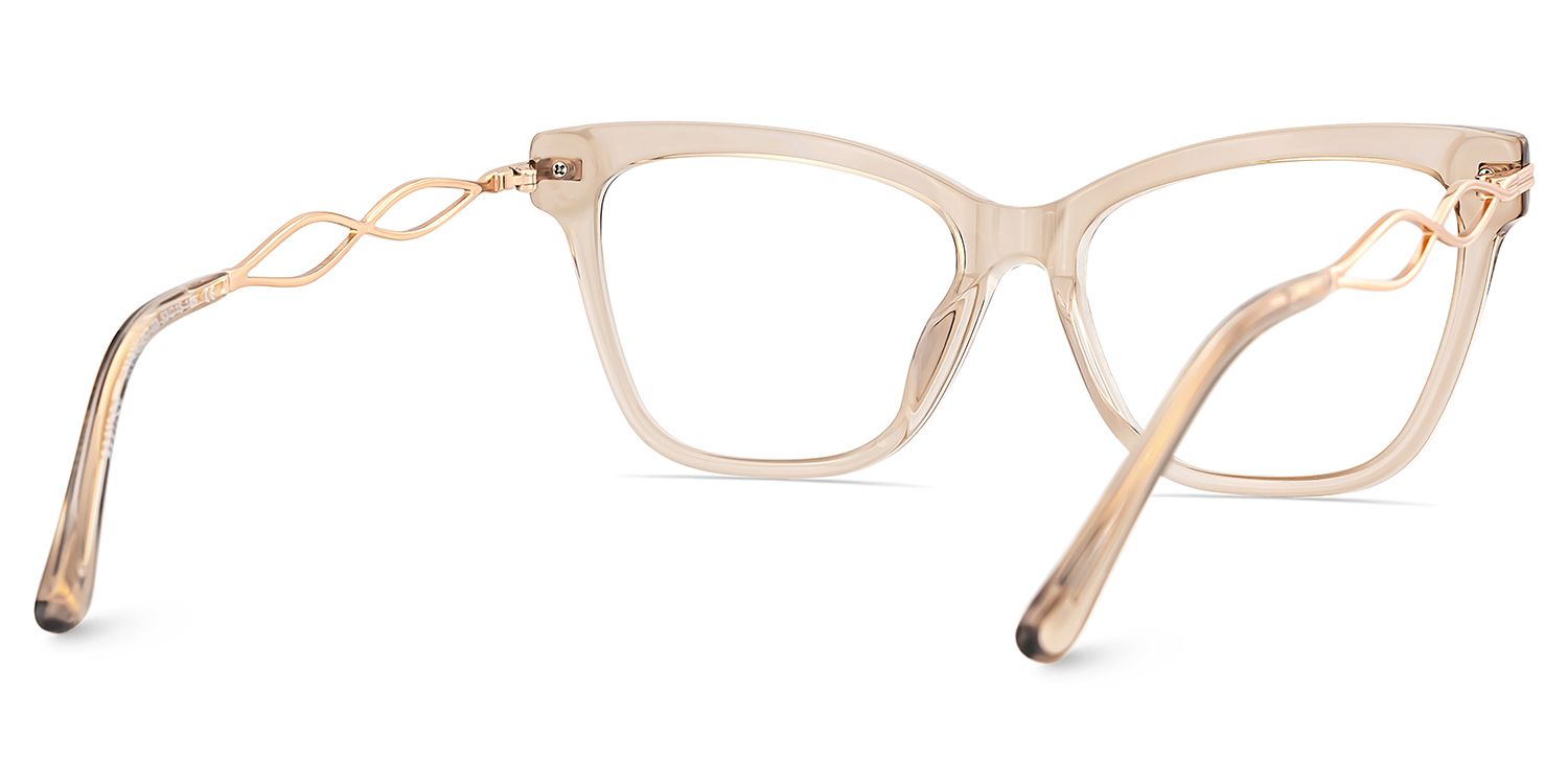 Mason Eyeglasses in Cat Eye Beige Frame | Zeelool6