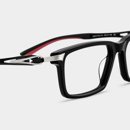 Orion Black Rectangle Glasses5
