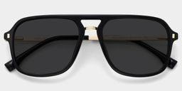 Kilworth Black Aviator Sunglasses1