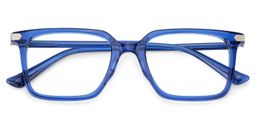 Goveo Blue Rectangle Glasses2
