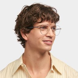 Paige Blue-Gold Aviator Glasses1