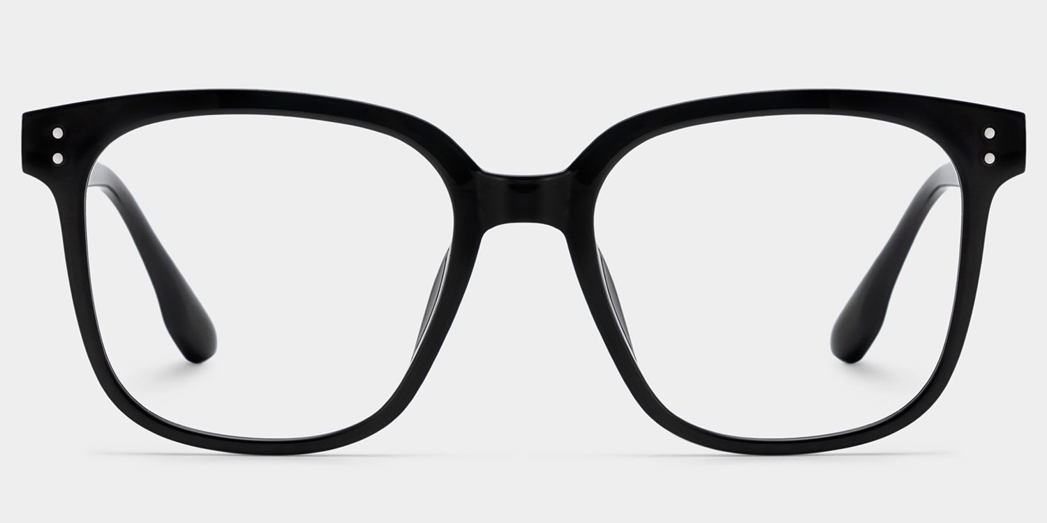 Oglesby Square Blue Light Blocking Glasses Black Frame | Zeelool1