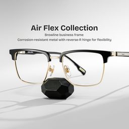 Audrey Black Browline Glasses0