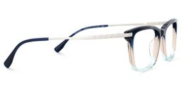 Zane Blue Rectangle Glasses3