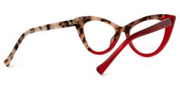 Maxine Red Cat eye Glasses3