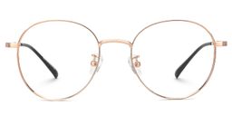Ringstaff Rose-Gold Round Glasses0