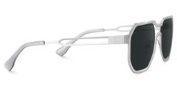 Hype Silver Geometric Sunglasses4