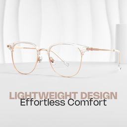 Naranjo Clear Browline Glasses0