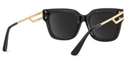 Lidia Black Square Sunglasses4