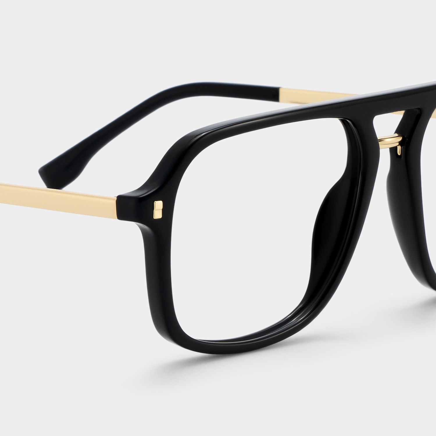 Kilworth Aviator Black Frame Glasses for Women and Men | ZEELOOL5