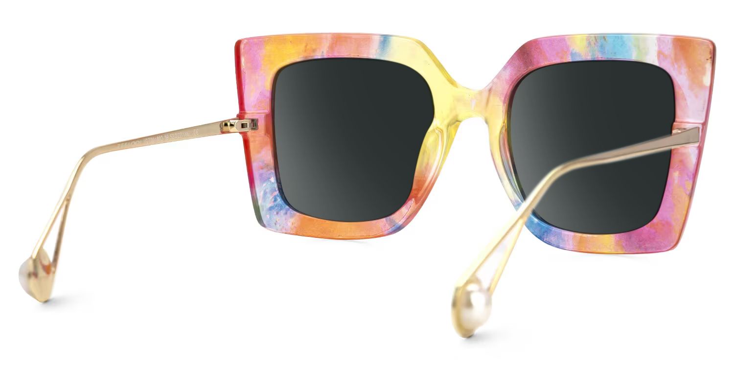 Qatar Square Multicolor Frame Sunglasses Online Sale | ZEELOOL5