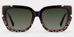 Dax Two-tone Square Sunglasses0