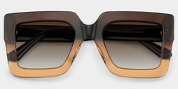 Brandon Tawny Square Sunglasses1