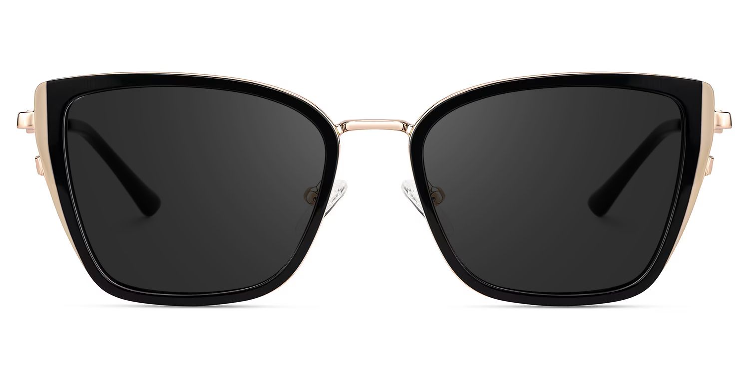 Juniper Black Rectangle Sunglasses to Frame Your Face | ZEELOOL0