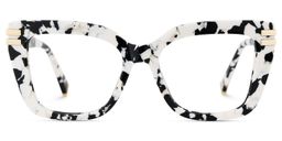 Cardozo Cow Print Square Glasses1