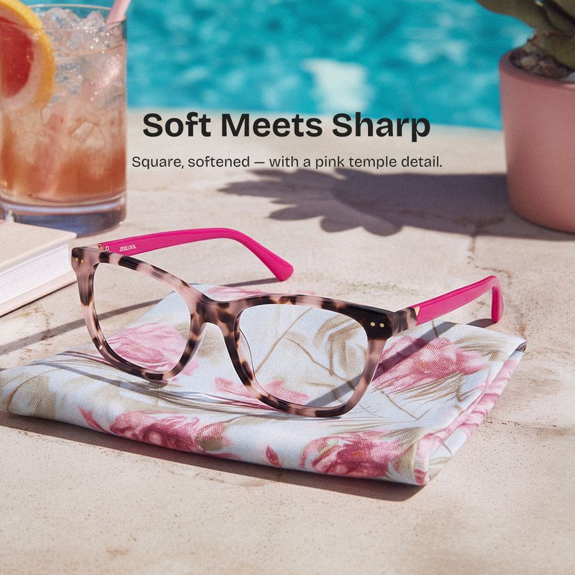 Ava Tortoise Square Glasses
