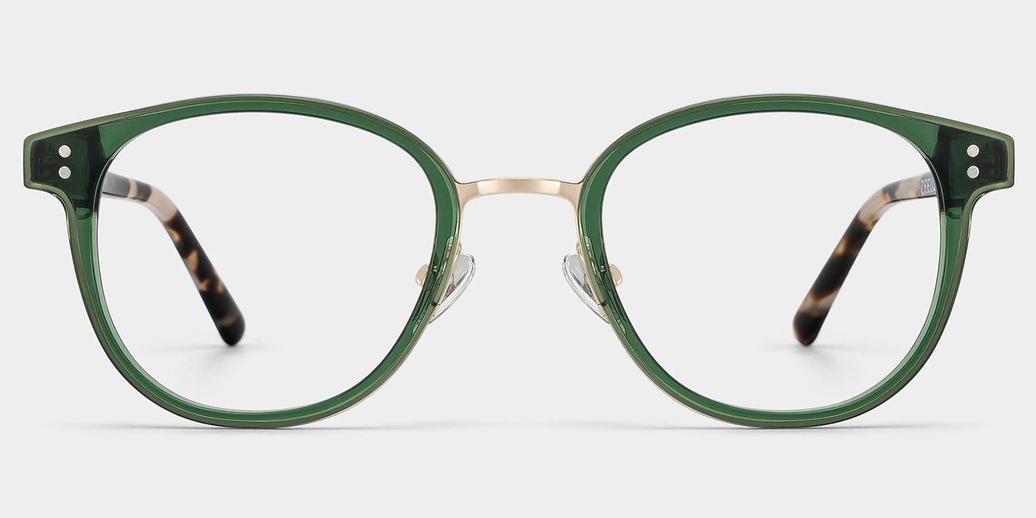 Matthew Round Green Glasses | Zeelool Glasses0