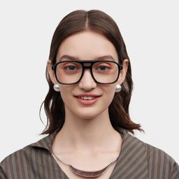 Athena Black Aviator Glasses0