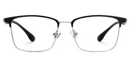 Eaddy Silver Rectangle Glasses0