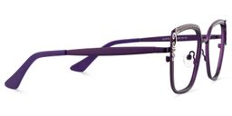 Frieze Purple Rectangle Glasses1