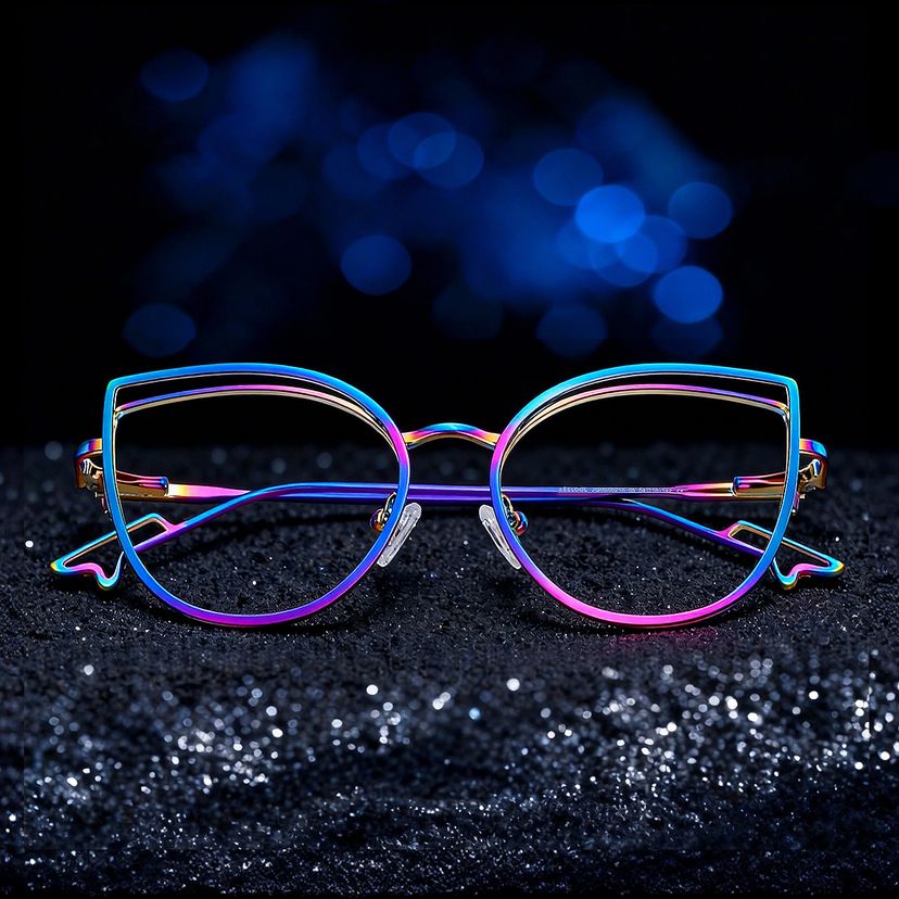 Spivey Iridescent Cat eye Glasses