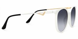 Chanty White Round Sunglasses2