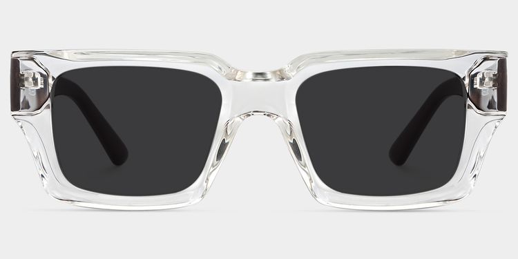 Garza Clear Rectangle Sunglasses