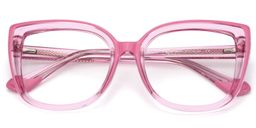 Fenn Pink Cat eye Glasses1
