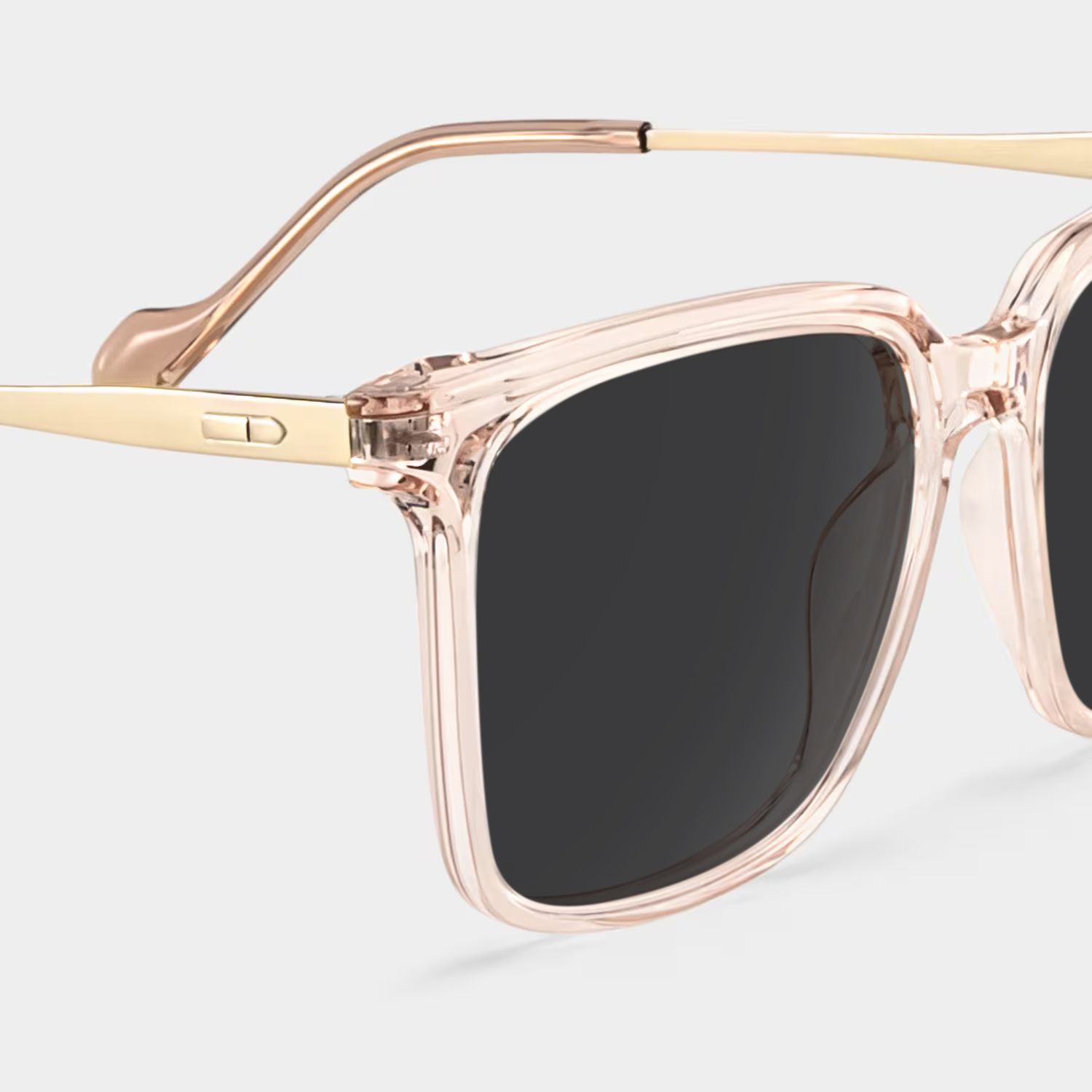 Zeyna Square Beige Prescription Sunglasses | ZEELOOL4