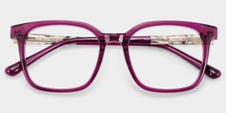 Freya Red Square Glasses2